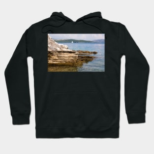 Corfu coastline (and Albania) Hoodie